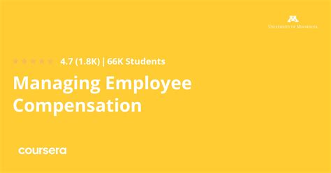 Managing Employee Compensation Course by University of .